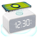 Reloj Despertador Dual Con Radio Fm, Bluetooth, Control De