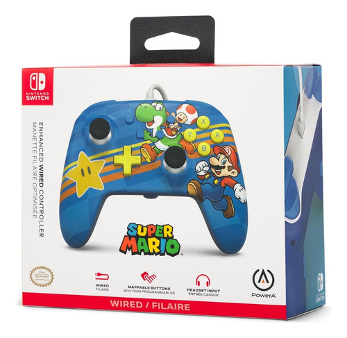 Joystick Super Mario Yoshi Azul Powera - Soy Gamer