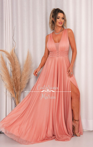 Vestido Madrinha Formanda Lilás Lavanda Luxuoso Rodado Duran