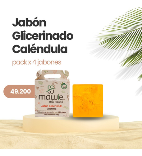 Jabón Glicerinado Caléndula - g a $164