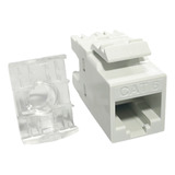 20 Un Conector Keystone Rj45 Cat6 Branco 180 P/descarregado