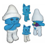 Peluche Smurf Cat | 40cm | Gato Pitufo Elfo Azul | Meme
