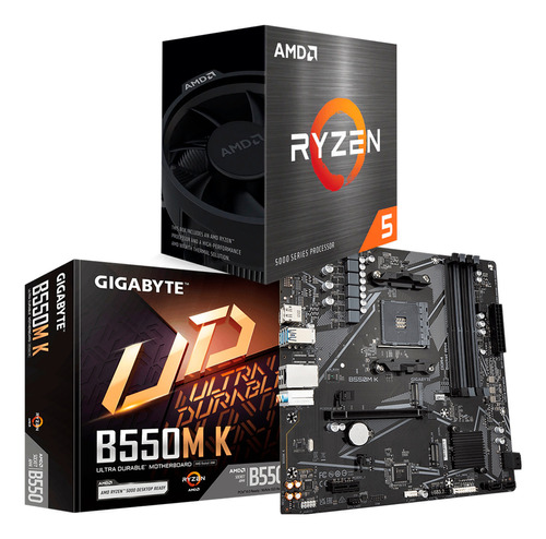 Kit Amd Ryzen 5 5600gt  + Gigabyte B550m -k 