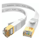 Cable Ethernet Plano Cat 7 Rj45 Lan Stp 20 Metros, Rojo