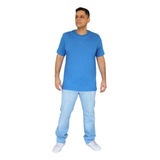 Camiseta Hering Masculina Algodão Bordado Azul 4fefa5ben