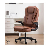 Silla De Oficina Cafe Brazos Movibles 