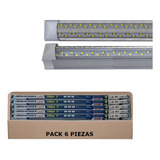 Lampara Led Tubo Regleta 48w De 120cm Luz Fria Pack 6 Piezas