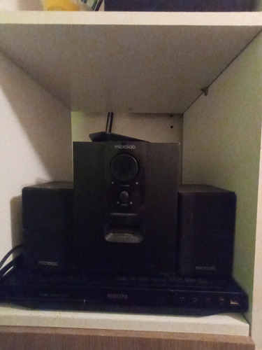 Dvd Philips + Mini Home Theater Microlab