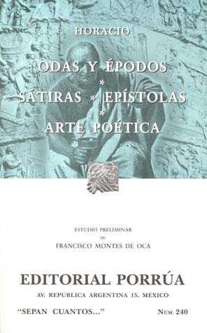 Odas Y Epodos · Sátiras. Epístolas · Arte Poética 767413