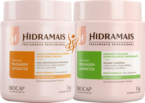 Kit Massagem Lipodetox Slimdetox Gordura Celulite Hidramais