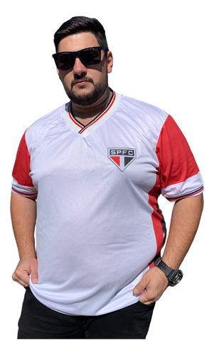 Camisa São Paulo Masculina Oficial Licenciada Exg Plus Size