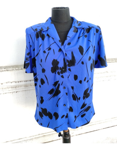 Camisa Azul Y Negra Vintage