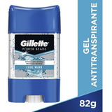 Desodorante Gillette Gel Power Beads Fragancia Cool Wave 82 G