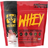 Suplemento En Polvo Mutant  Whey Whey Proteína Sabor Crema De Fresa En Sachet De 2.27kg