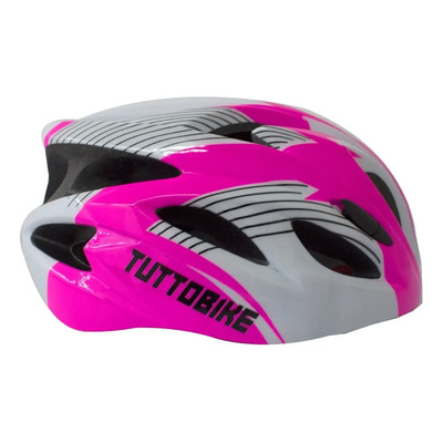 Casco Ciclismo Ajustable Ultraligero Tuttobike Color Rosa Talla S-m
