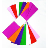 Papel Crepe De 200 X 50 Cm Por 10 Hojas Color Celeste