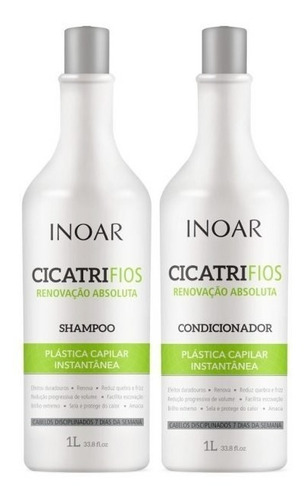 Kit Duo Cicatrifios Shampoo Y Acondicionador 1 Litro Inoar
