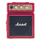 Amplificador Marshall Micro Amp Ms-2 Transistor Para Guitarra De 1w Cor Vermelho