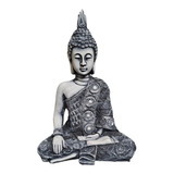 Figura Resina P/ Acuario Buda Krishna Medallones Grd 28x20cm