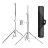 2pcs TriPod De Iluminación Light Stand Soporte Luz 2.8m 