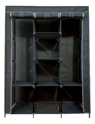 Closet Ropero Armable 1.75mts Negro Hogar Reforzado Stayelit