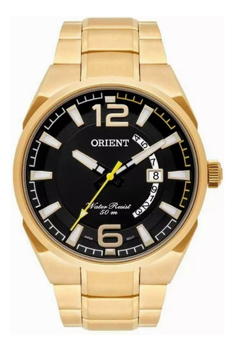 Relogio Lançamento Dourado Orient Original Mgss1159