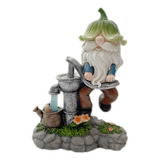 Figura Decorativa De Gnomo Acuático Con Forma De Microancian