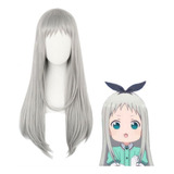 Peluca De Cosplay Kanzaki Hideri De Anime Color Gris