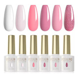 Rosalind Juego De 6 Esmaltes De Unas De Gel Color Blanco  Ju