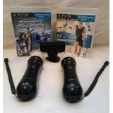 Kit Move Completo Ps3 C/ 2 Jogos Originais Inclusos