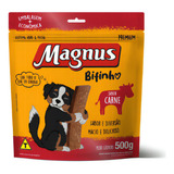 Bifinho Magnus Mastigáveis Sabor Carne - 500g - Para Cães