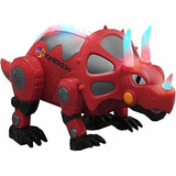 Yarmoshi Walking Triceratops Dinosaur Robot Toy - Battery Op