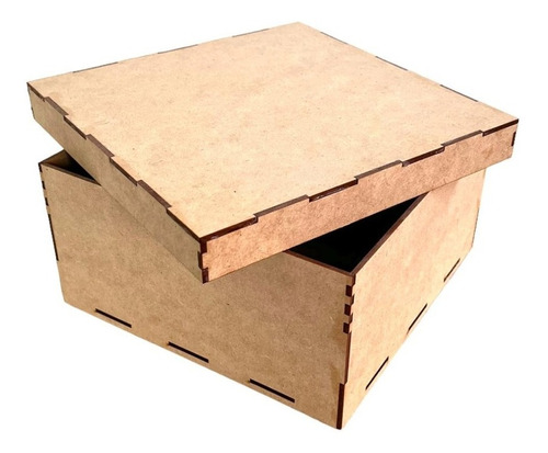 10 Cajas De Madera  Mdf  Regalo Fiesta 30x25x10cm