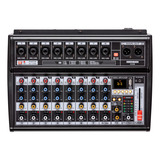 Onax Pro Cx8 Power Mixer Compacta Potenciada Audio Fx Bt Usb