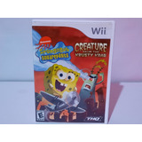 Spongebob Creature Krusty Krab Nintendo Wii No Rayado Exlnte