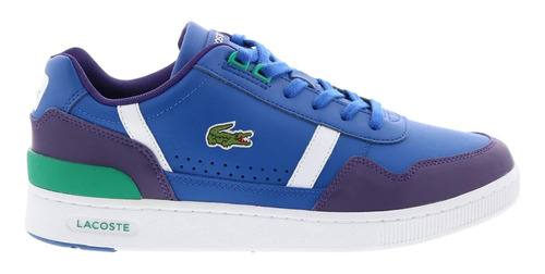 Tenis Lacoste T-clip Azul Morado Verde Hombre B