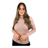 Blusa Cacharrel Feminina Lã Trico Tricot Gola Alta Atacado