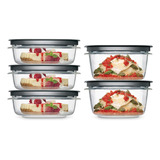 Set De Recipientes De Vidrio Rubbermaid Tamanos Variados