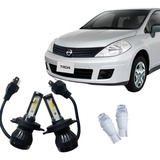 Luces Cree Led Nissan Tiida Altas Y Bajas + Posicion