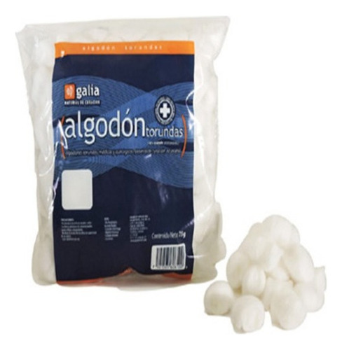 Algodón Torundas (absorbente) Galia 75g