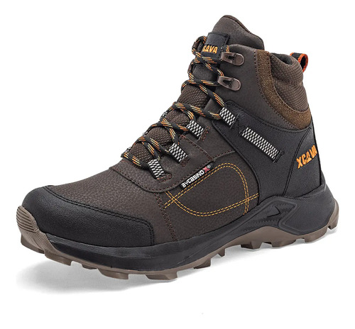 Bycasino X Bota Hiking Para Hombre Café Negro Cod 131894-f