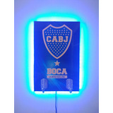  Perchero De Pared Boca Juniors Xeneize Con Luces Led Azul 