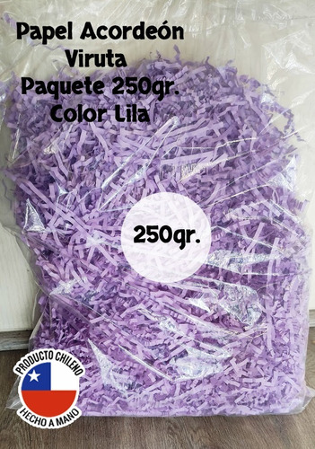 250gr. Paquete De Papel Acordeón Colores Viruta De Papel