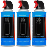 Kit De 3 Aire Comprimido Vorago 440ml C/u Cln-100 Limpieza