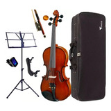 Viola De Arco Eagle Va180 4/4 Case + Kit Completo