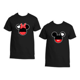 Pack Polera Parejas Día De Los Enamorados Amor Mickey Siluet