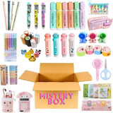 Caja Sorpresa De Papeleria Kawaii Regalo Plumones 15 Piezas