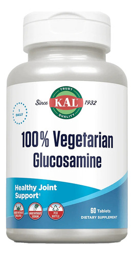 Kal | 100% Vegetarian Glucosamine | 60 Tablets I Usa