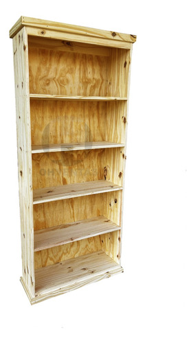 Bíblioteca 60 Cm Pino Macizo Organizador Estantes Madera