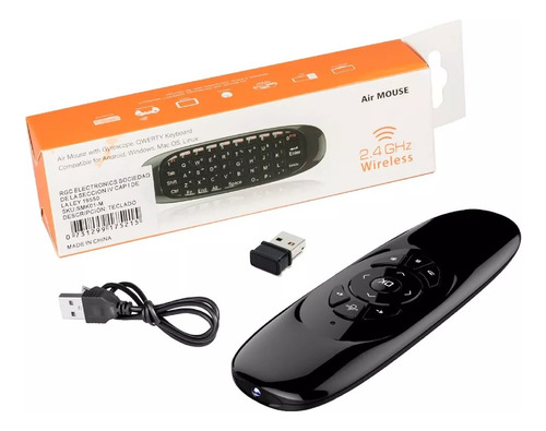 Mini Tecladito Wireless Air Mouse Control Remoto Tv Box
